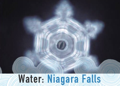 Photo of a water crystal from Niagara Falls made by Masaru Emoto
